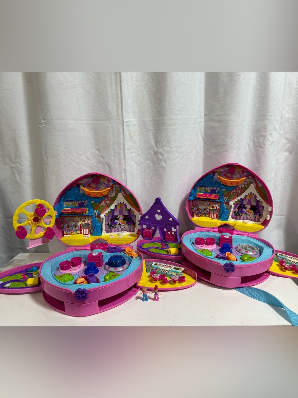 Polly Pocket Tiny is Mighty Themepark backpack (x2)
